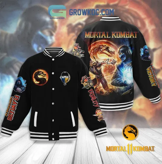 Mortal Kombat Flawless Victory Fatality Fan Baseball Jacket Gift For Christmas