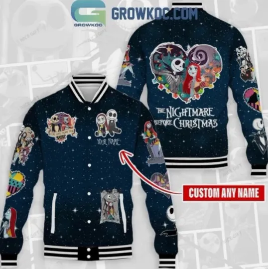 Discover The Nightmare Before Christmas Movies Personalized Baseball Jacket