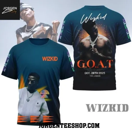 Discover Afrobeat Music Fan 2025 GOAT Concert Hoodie T-Shirt 3D