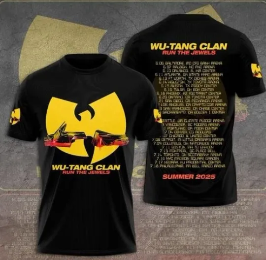 Discover W u Ta ng Cl an 2025 Run The Jewels 3D T-Shirt