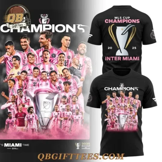 Discover Inter Miami Champs 2025 Special Edition 3D Fan T-Shirt