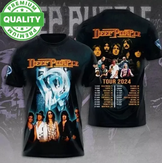 Deep Purple Tour 2024 3D Shirt