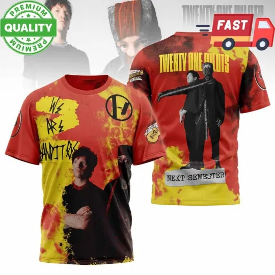 Discover Pilotss band Next Semester 3D AOP Shirt Unisex