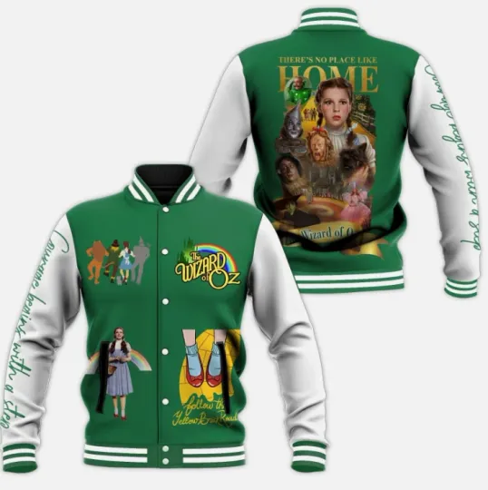 The Wizard of OZ There is no Place like Home Special Baseball Jacket
