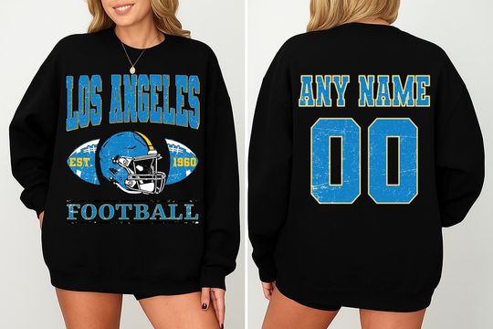 Vintage Los Angeles Football Sweatshirts, Gift for Football Fan