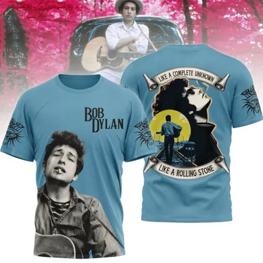 Bob Dylan Like A Complete Unknown 3D T-Shirt