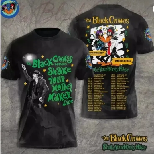 Discover New The Black Crowes Band Shake Your Money Maker S to 6XL 3D Shirt EM134