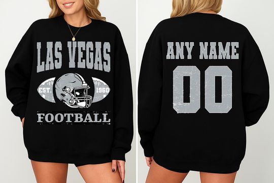 Discover Vintage Las Vegas Football Sweatshirts, Gift for Football Fan