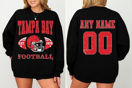 Discover Vintage Tampa Bay Football Sweatshirts, Gift for Football Fan
