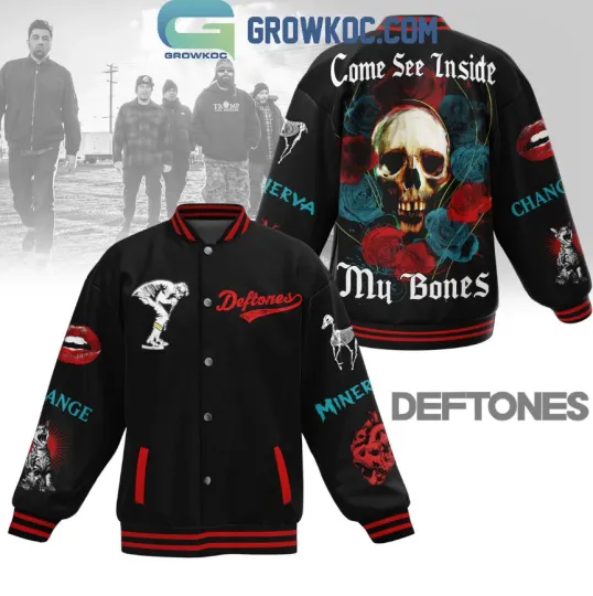Discover Deftone Come See Inside My Bones Fan Baseball Jacket Gift For Christmas