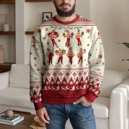 Discover Funny Santa Ugly Christmas Sweater, Holiday Party Gift