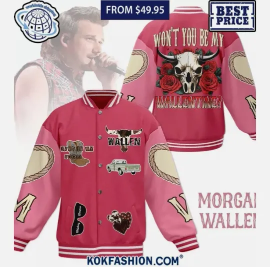 Wallen Western Wont You Be My Wallentine Baseball Jacket Gift For Christmas
