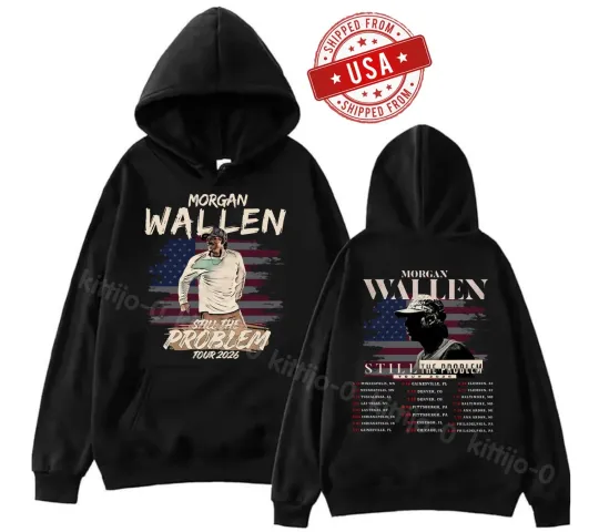 Wallen Western Double Sided Hoodie Still The Problem Tour 2026 for Fans
