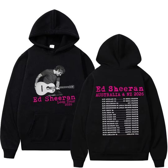 Discover Ed Shee Loop Tour 2026 Vintage Print Hoodie