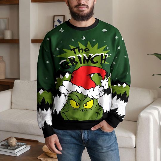 Discover The funny character Ugly Christmas Sweater, Funny Holiday Sweatshirt