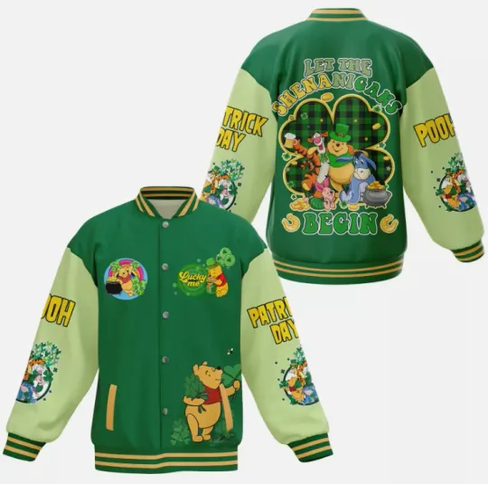 The Pooh New Baseball Jacket For Fan Gift For Christmas