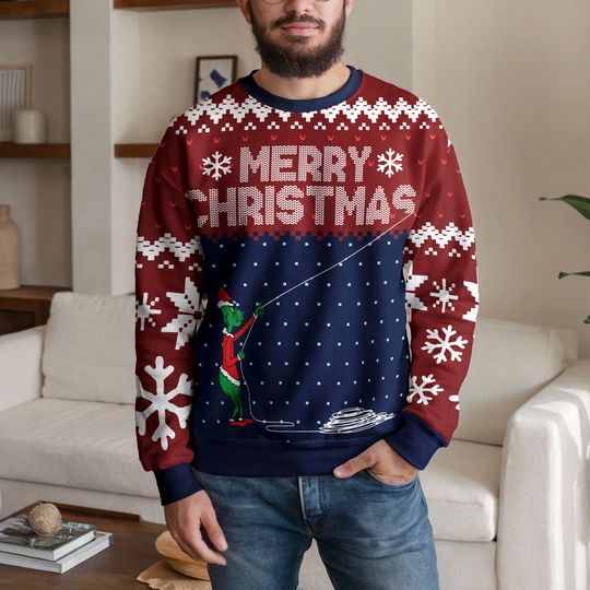 Discover Funny funny character Christmas Sweater, Ugly Holiday Party Sweatshirt