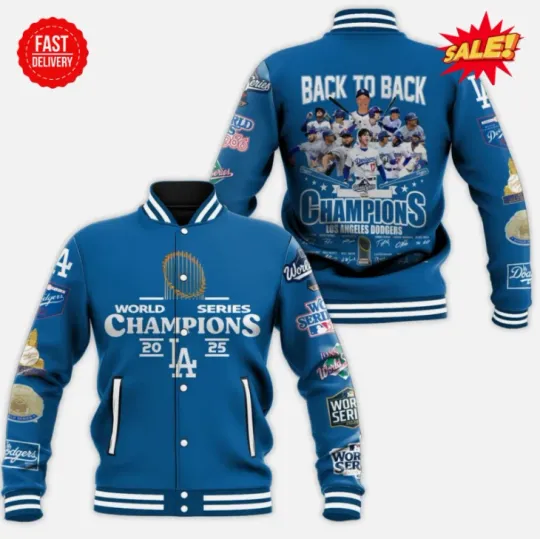 Discover Dodger 9-Times Champions Baseball Jacket Gift For Christmas
