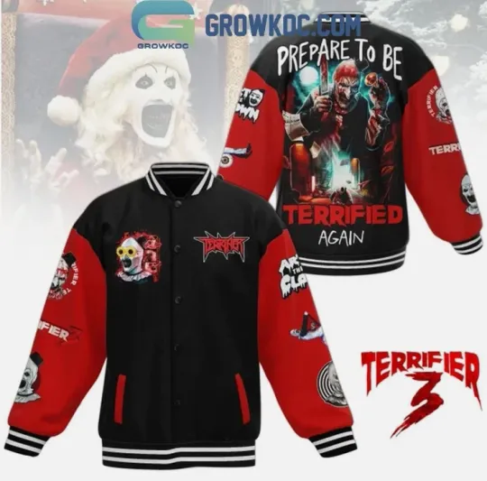 Discover Terifier 3 Prepare To Be Terrfied Again Baseball Jacket Gift For Christmas