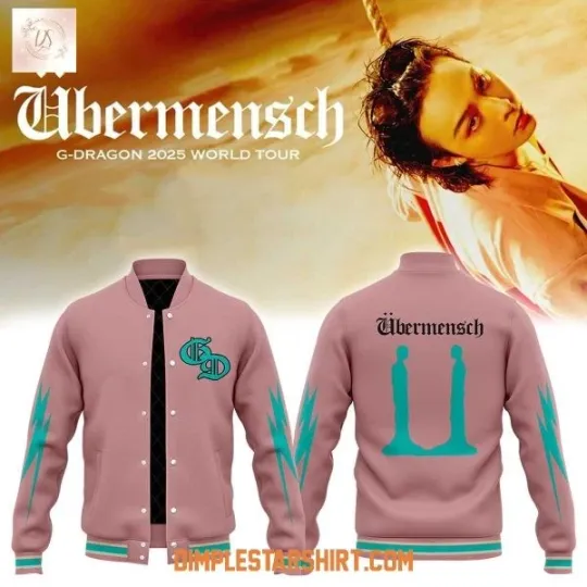 Discover G Dragon King Of K-pop Ubermensch Pink Baseball Jacket