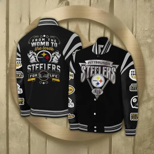 Discover Steeler  For Life Baseball Jacket