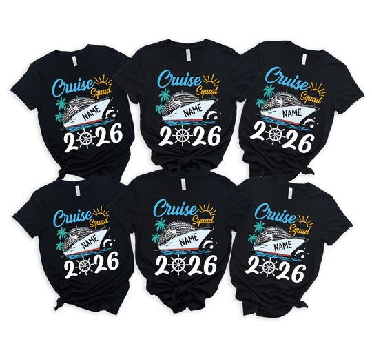 Discover Custom Cruise Squad 2026 Shirt, Cruise Squad Shirt, Custom Cruise Squad Group Shirt for 2026 Season, Custom Family Cruise Shirts, Cruise