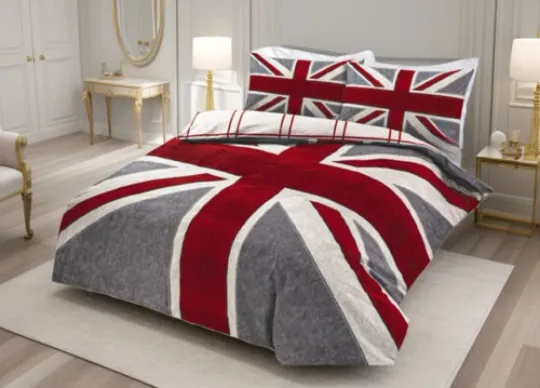 Discover 2025 UK Double Duvet Cover Set with 2 Pillowcases