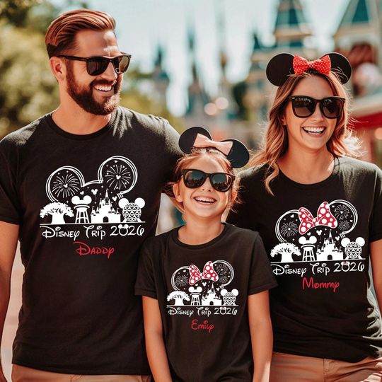 Discover Disney 2026 shirt, Disneyland Family Vacation 2026 Shirt, Custom Disney Family Shirt, Disney Family Trip Shirt, Disney Family Vacation Shirt