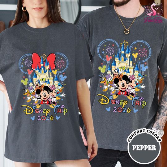Discover Family Disneytrip 2026 Shirts, Disneyworld 2026 Family Shirts, Family Vacation Trip Shirt, Mickey Minnie Disneytrip 2026 Matching Tee