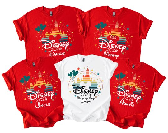 Discover Disney 2026, Disney Family Birthday Trip, Disney Matching Shirts, Custom Name Family Vacation Shirt, Disney Vacation Shirt, Personalized Tee