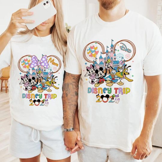 Personalized Family DisneyTrip 2026 Shirt, Custom Disneytrip 2026 Shirt, Family Vacation 2026 Shirts, Disneyland Couple Shirts