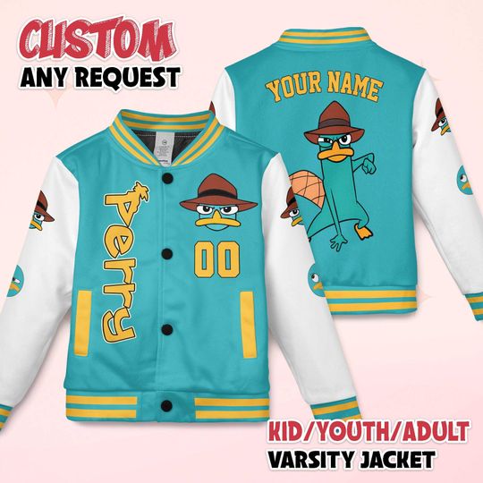 Custom Perry the Platypus Varsity Jacket