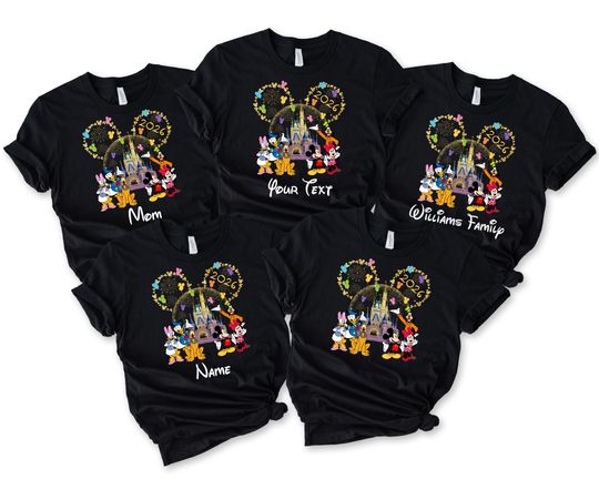 Discover Custom Family Disney Shirts, Personalized Disneyland T-shirt, Disney World Sweatshirt, Disney 2026 Shirt, Disney Trip 2026 Tee, Disney Gift