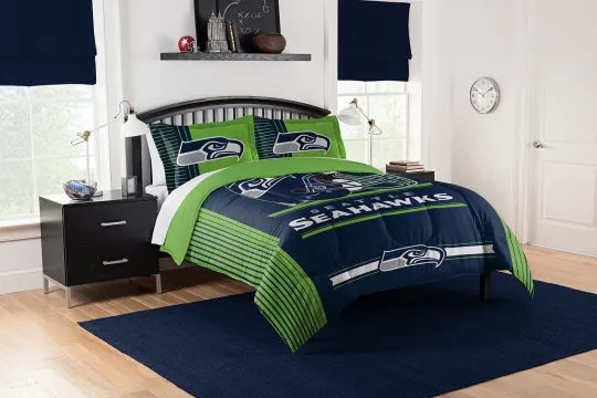 Seattle Seahawks Safety Twin Comforter and Sham Set