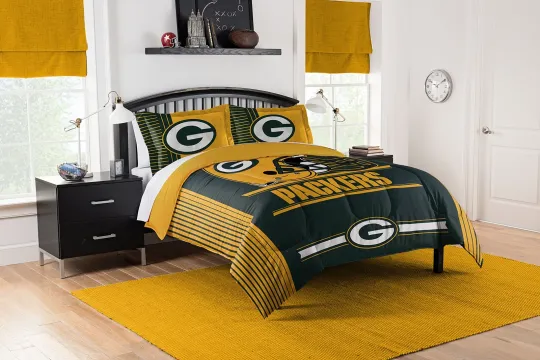 Northwest Green Bay Packers Football Twin Comforter and Sham Set