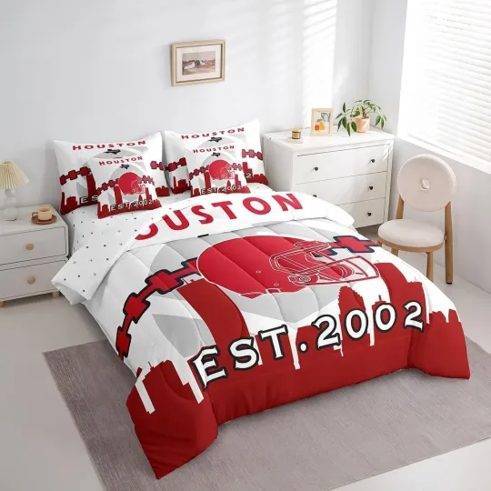 Discover Houston Texans Queen Bedding Set, Comforter Set