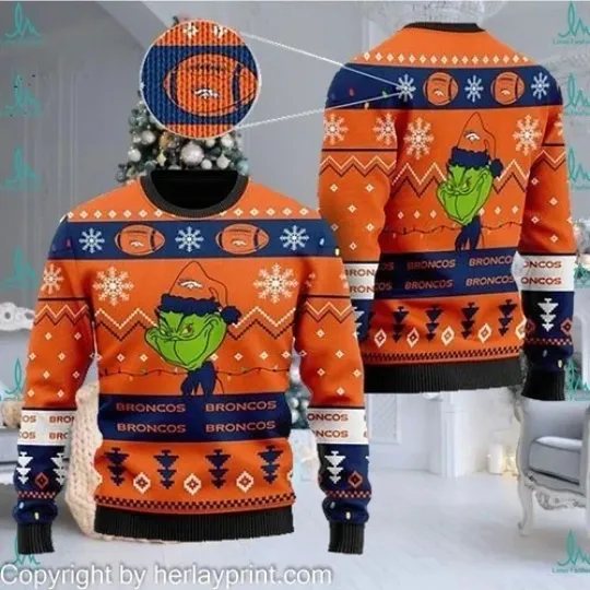 Discover Denver funny character Bron-cos St0len Christmas Ugly Sweater