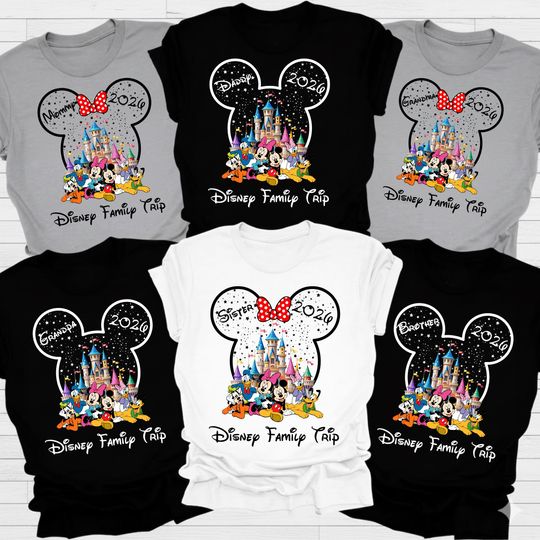 Discover Custom Disney Family Shirts 2026, Disney Vacation Group Shirt, Disneyworld Shirt , Disney Family 2026 Trip Shirt, Disney Matching Shirts