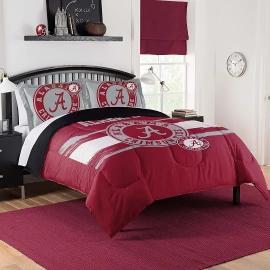 Comforter Set – Roll Tide Bedding for Dorms, Full/Queen Crimson Tide