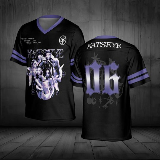 Discover Retro Katseye Beautiful Chaos Football Jersey, Katseye Member Jersey, Katseye Gnarly, Gabriela Shirt, K-Pop Katseye World Tour Concert Merch