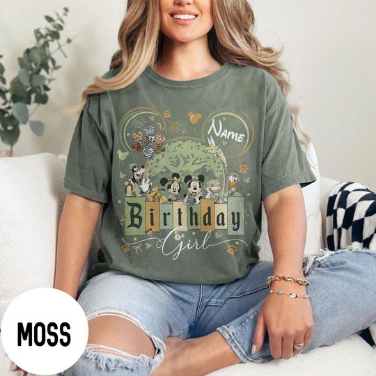 Discover Personalized Mickey and Friends Animal Kingdom Birthday Shirts, Disney Birthday Boy Girl Squad Crew, Disney Wild Safari Family Trip Shirts