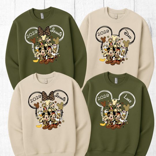 Discover Personalized Disney Animal Kingdom 2026 Sweatshirt, Matching Family Animal Kingdom Sweatshirt, Custom Animal Kingdom Trip 2026 Sweatshirt