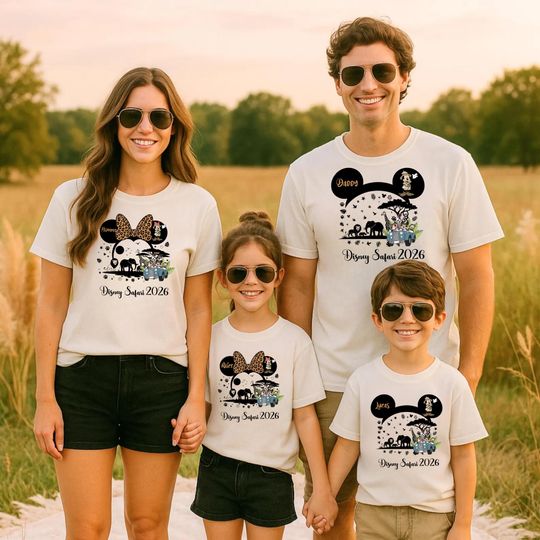 Discover Custom Disney Safari 2026 Shirts, Family Matching Shirts, Disney World Animal Kingdom Shirts, Disney Birthday Shirt, Kilimanjaro Safaris Tee