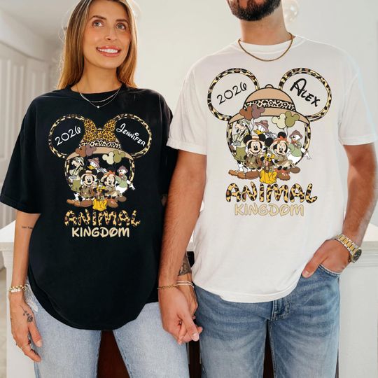 Discover Disney Animal Kingdom Shirt, Custom Safari Mickey T-Shirt, Disneyland Wild Family Trip 2026 Shirt, Mickey And Friends Safari Matching Tee