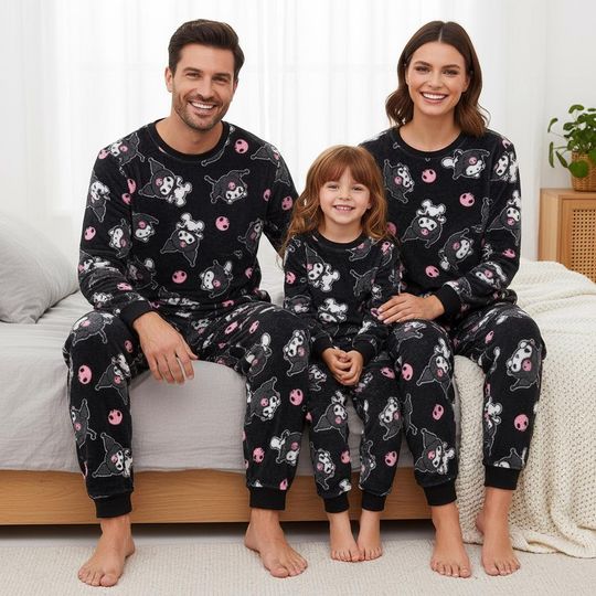 Discover Cute Cow Family Pajamas, Cow Long Sleeve PJs, Cow Christmas Pajamas, Matching Pyjama Set, Xmas Gift For Family