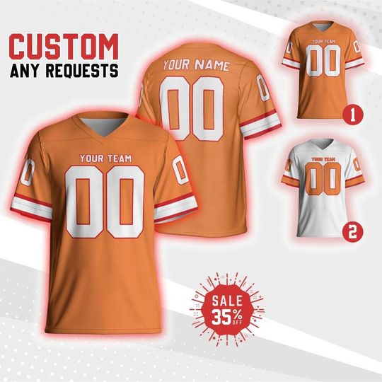 Discover Custom '76 Buccaneer Alternate 50th Season Game Football Jersey Collection, Personalized Name & Number Football Jersey Shirt, Gameday outfit