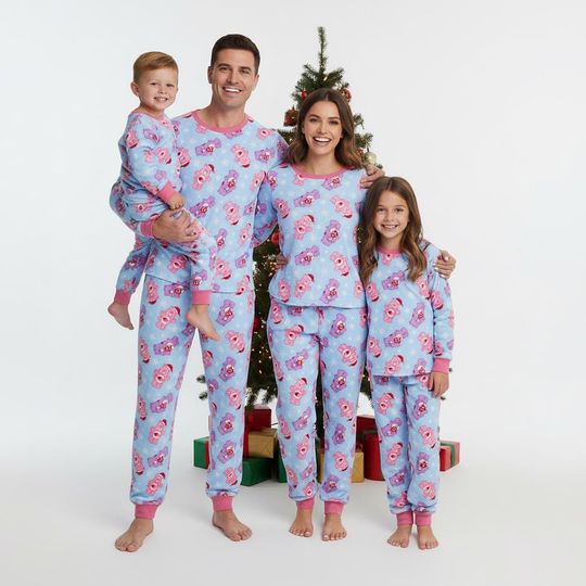 Santa Family Pajamas Set, Holiday Long Sleeve PJs, Santa Christmas Pajamas, Matching Pyjama Set, Xmas Gift For Family