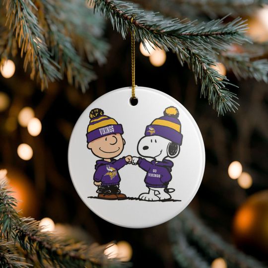 Minnesota Vikings Ceramic Christmas Tree Ornament Football Holiday Decoration