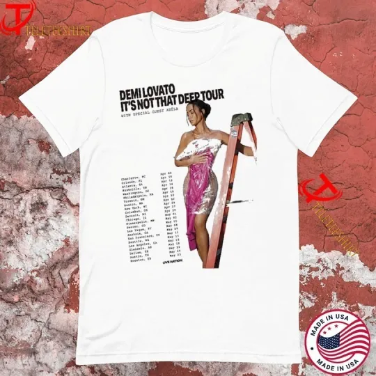 Discover Demi Lovato It’s Not That Deep Tour 2026 Concert Fan Merch T-Shirt