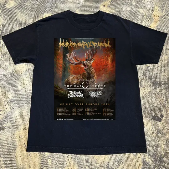 Discover Heaven Shall Burn European Tour Dates for 2026 Short Sleeve T Shirt